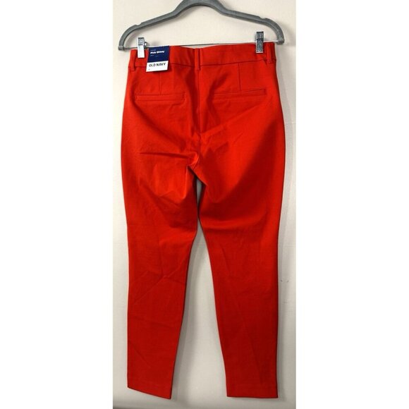 Old Navy NWT Red Pixie Skinny Ankle Pants 4 High Rise Classic Chic Workwear - Picture 2 of 11